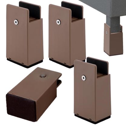 DEWEL こたつあし 継ぎ足し テーブル 脚 高さを上げる 4個セット 継ぎ足 机 高さ調整 0mm~50mm幅調節 机 たかさ調節 高さ5cm/10cm テーブル脚台