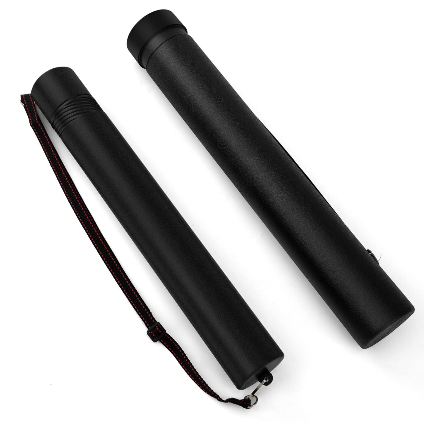 アジャスターケース 丸筒 図面・紙面 サイズモデルの組み合わせセット2個セット ポスターケース 防滴 防雨 収納 持ち運び サイズ調節可能 蓋＆ショルダーストラップ付き 丸筒型デザインケース