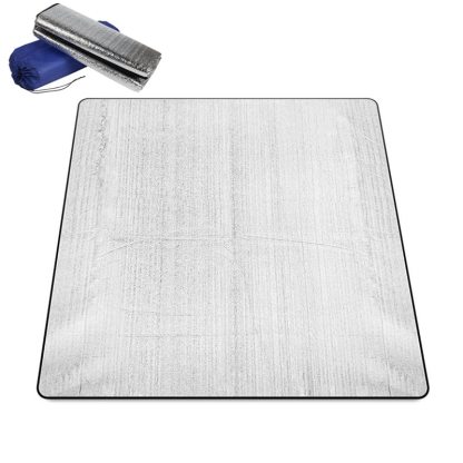  アルミシート 銀マット キャンプ用 200cmx200cm DEWEL 保温 防水 防災 洗える レジャーシート テントマット ピクニックシート アルミマット 断熱 両面アルミ蒸着 ピクニックシート コンパクトロール式収納 車中泊 プール 収納袋付