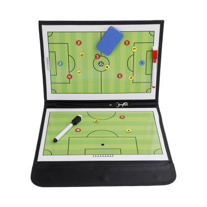 DEWEL サッカーボード 作戦ボード 作戦盤 折りたたみ式 戦略指導 作戦板 マグネット サッカー 戦術ボード コーチングボード サッカー練習グッズ サッカーノート タクティックボード 打合せ 水性ペン付属 ストラップ付き 持ち運びに便利