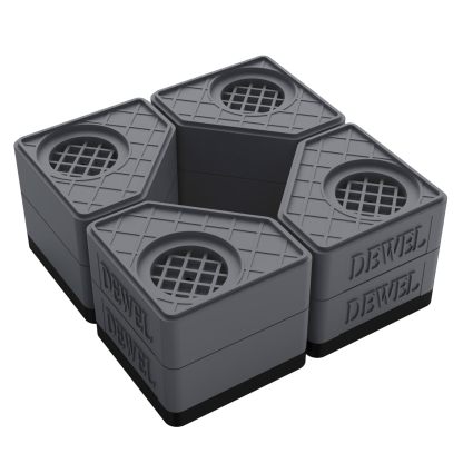 かさ上げ台 防振ゴム 高さ調節 二層4個入り 耐荷重500kg 洗濯機置き台 大型家電対応 振動騒音吸収 滑り止め 水たまり防止 防振タイプ 安定性 耐久性