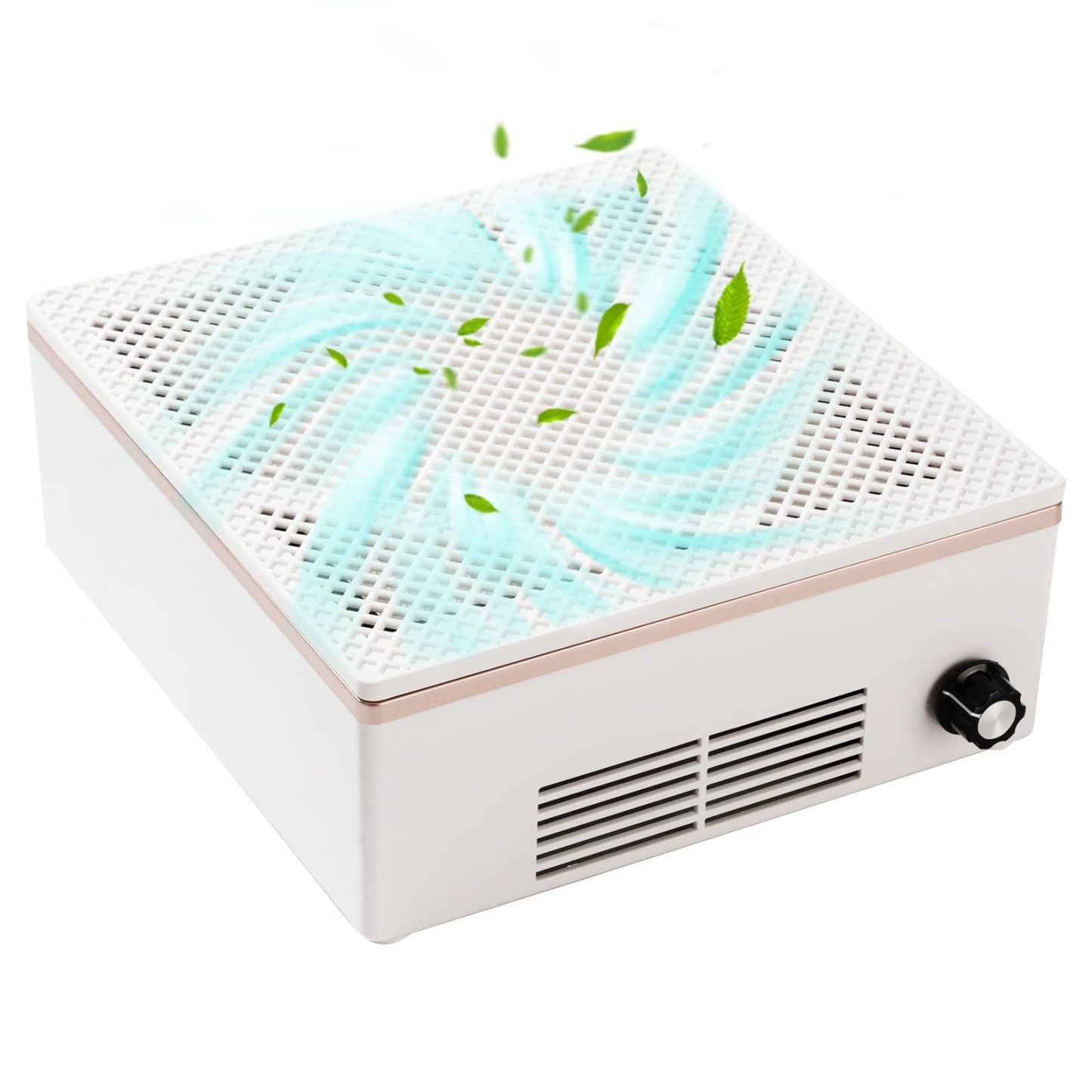 DEWEL ネイルダスト集塵機 ネイルダストコレクター サロン強力吸収 卓上集塵機 ネイル掃除機 風量調整 ネイルダストクリーナー ネイルダスト 清掃ブラシ付き 日本語説明書付き 手首が保護でき 4600rpm回転数