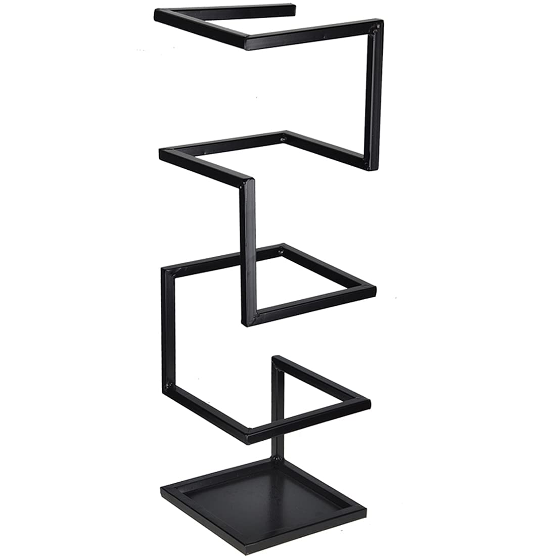 傘立て かさたて 傘入れ スリム おしゃれ かさラック アンブレラスタンド 傘置き 長傘/折りたたみ傘収納 玄関 靴ベラ収納 レインラック ブラック 幅17.5x奥行17.5x高さ58cm