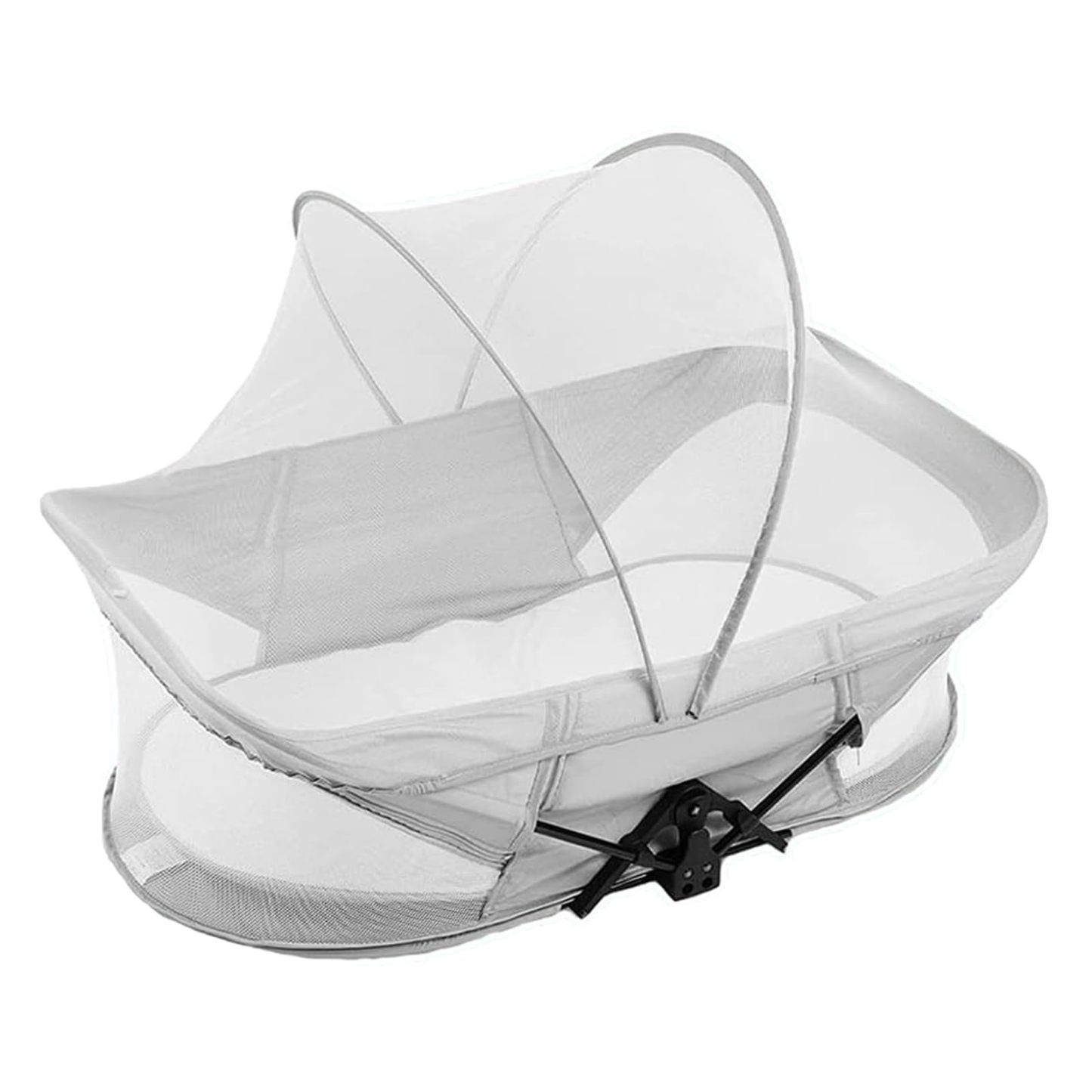 DEWEL ベビーベッド 折り畳み 蚊帳付き ベッドインベッド 添い寝ベッド 出産祝い 収納便利 長さ77CM やわらかい マットレス付き ベビー連れの旅行＆外出などに（ 0ー10ヶ月の赤ちゃんに対応）