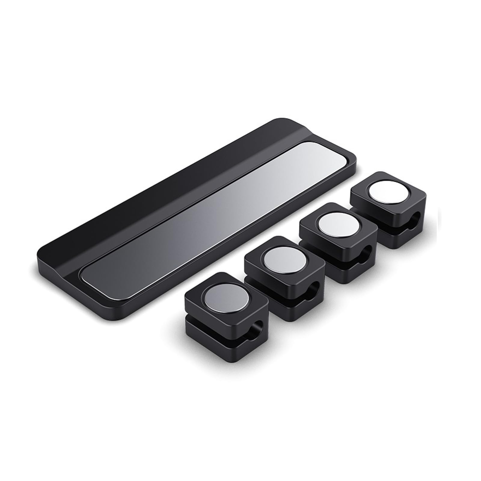 DEWEL ケーブルホルダー マグネット式 USB 配線 収納 ケーブルオーガナイザー 磁石 デスク、壁、車内に貼り付け 強力粘着 ケーブルクリップ 配線 整理 収納 ライトニングケーブル 直径4mmまで対応