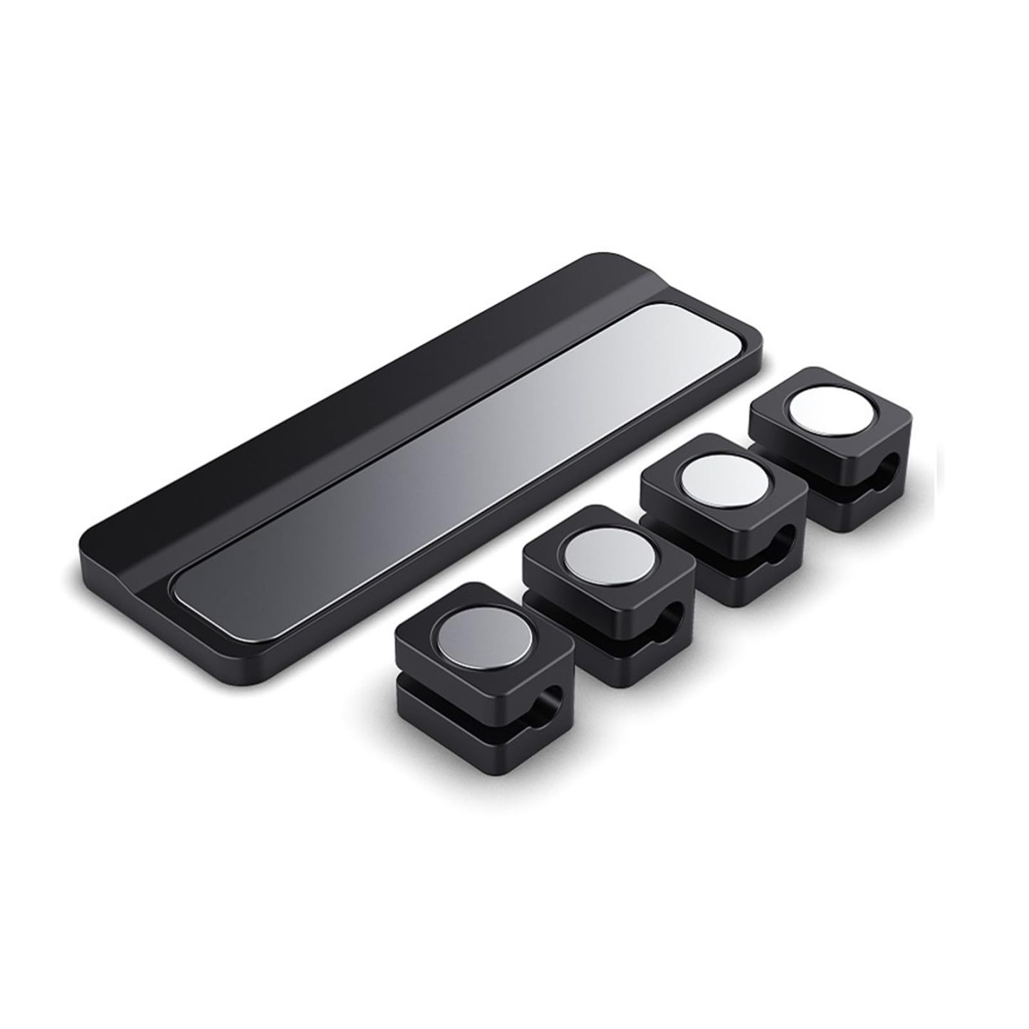 DEWEL ケーブルホルダー マグネット式 USB 配線 収納 ケーブルオーガナイザー 磁石 デスク、壁、車内に貼り付け 強力粘着 ケーブルクリップ 配線 整理 収納 ライトニングケーブル 直径4mmまで対応