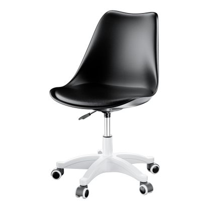 DEWEL オフィスチェア デスクチェア 360度回転 クッション付き 昇降機能 高さ72-82cm パソコンチェア 椅子 チェア 事務椅子 在宅勤務 テレワーク対応 勉強 疲れない 作業 学習 