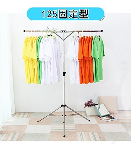 物干しラック 布団ハンガー DEWEL 洗濯ハンガー タオルハンガー ふとん干し 洗濯物干し 折り畳み 伸縮式 省スペース(125（旅行用）)
