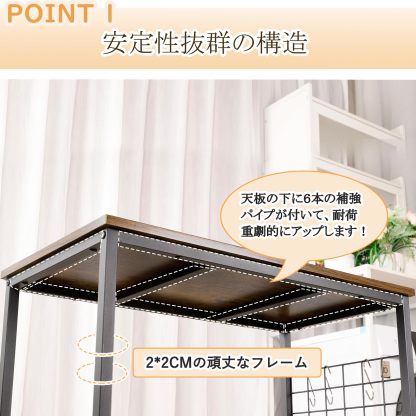 DEWEL 水槽台 水槽スタンド 水槽棚 ラック 水槽設置台 三段式 中棚板高さ調整 水槽 台 フック付き 総耐荷重約120kg 頑丈 スチール 錆びにくい シェルフ アジャスター付き 幅65×奥行き30cm水槽用