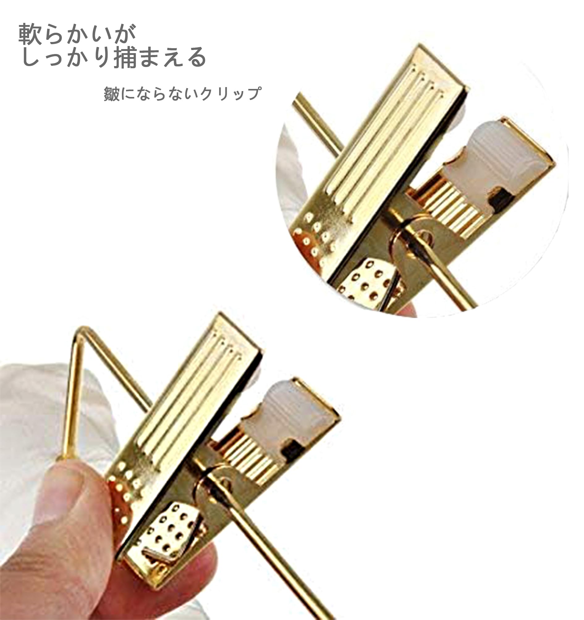 DEWEL スポンジハンガー サテンハンガー 布ハンガー クリップ付き リボン付き 布製 シルク ふっくらハンガー 耐久性 衣類収納 たんす用 クローゼット ディスプレイ用 ホテルアメニティ 家庭用 客間 ５本セット