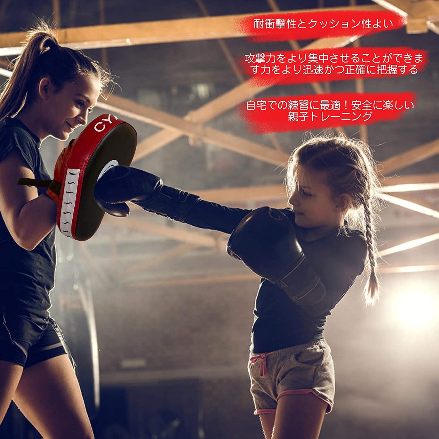 パンチングミット 2個セット ボクシング ミット グローブ キックボクシング 軽量 格闘技 空手 ムエタイ テコンドー トレーニング用 エクササイズ 子供