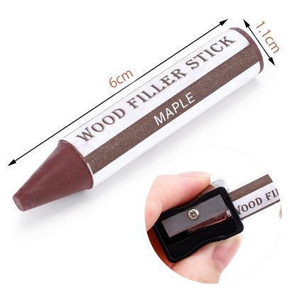 DEWEL 補修棒 家具補修クレヨン フローリング 補修 クレヨン 傷補修 ネジ穴補修 かくれん棒 キズ消し キズ補修棒 傷消し 傷隠し 家具 床/机補修 剥がれ補修 木製品キズ補修セット 木製家具補修 8色入り