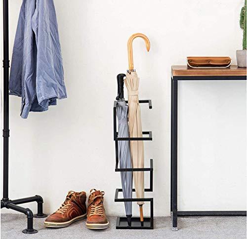 傘立て かさたて 傘入れ スリム おしゃれ かさラック アンブレラスタンド 傘置き 長傘/折りたたみ傘収納 玄関 靴ベラ収納 レインラック ブラック 幅17.5x奥行17.5x高さ58cm