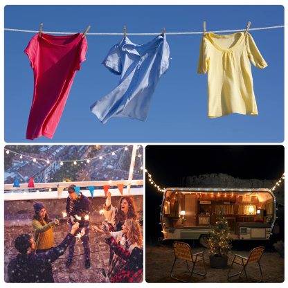 DEWEL 洗濯ロープ 室内物干しワイヤー 物干し 耐荷重60kg 長さ調節可能 ステンレス ロープ 物干しロープ カーテンワイヤー 洗濯ワイヤー 洗濯紐 屋外 壁掛け 防水 防錆 3.3m/5.3m/6.3m シルバー