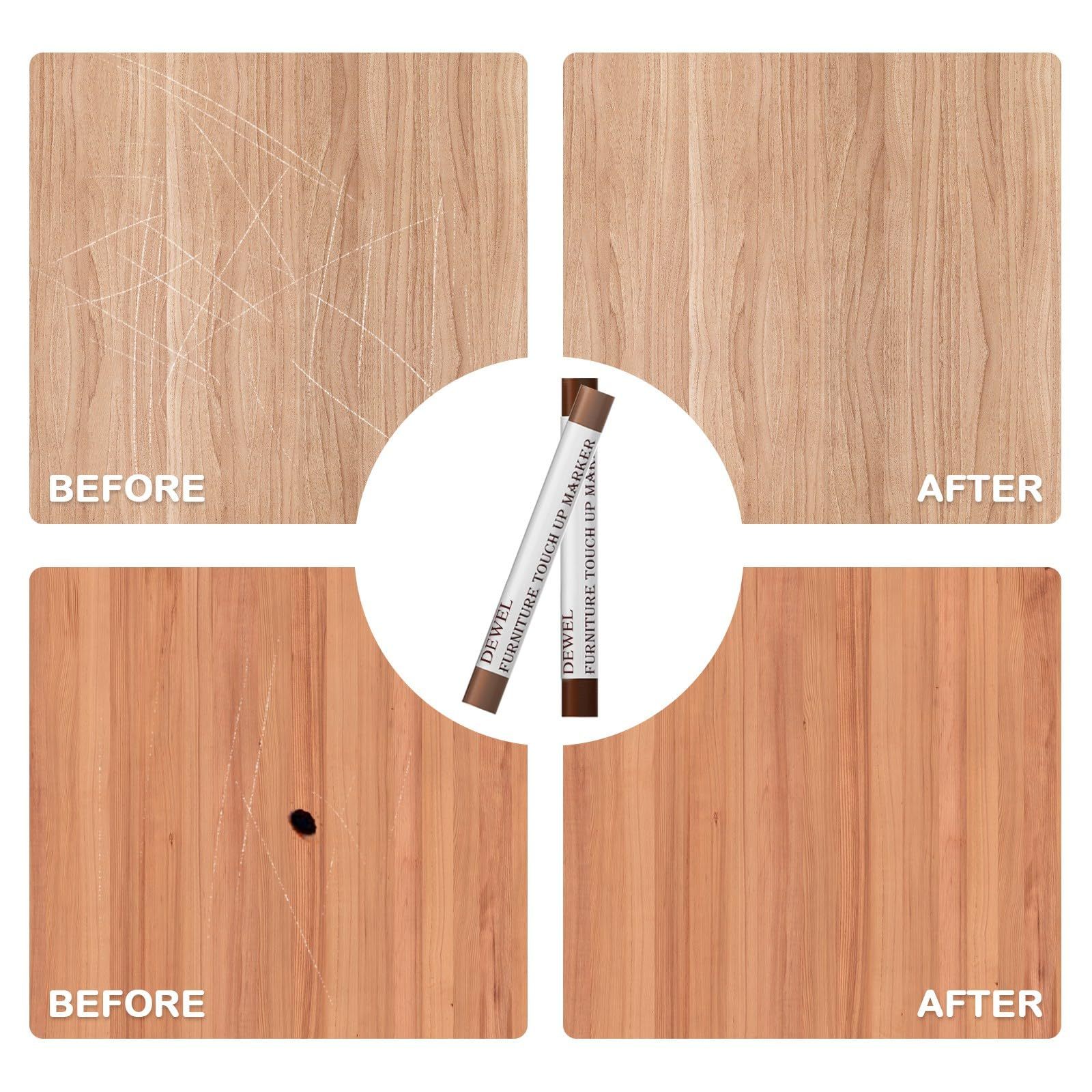 DEWEL フローリング 補修 ネジ穴 補修 家具 補修 クレヨン 10色 床 傷消し 家具修理クレヨン キズ隠し、ひび割れ、釘目など補修 ヘラ付き
