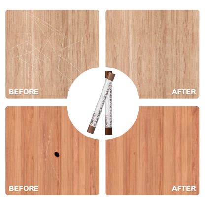 DEWEL フローリング 補修 ネジ穴 補修 家具 補修 クレヨン 10色 床 傷消し 家具修理クレヨン キズ隠し、ひび割れ、釘目など補修 ヘラ付き
