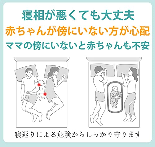 DEWEL ベビーベッド 折り畳み 蚊帳付き ベッドインベッド 添い寝ベッド 出産祝い 収納便利 長さ77CM やわらかい マットレス付き ベビー連れの旅行＆外出などに（ 0ー10ヶ月の赤ちゃんに対応）