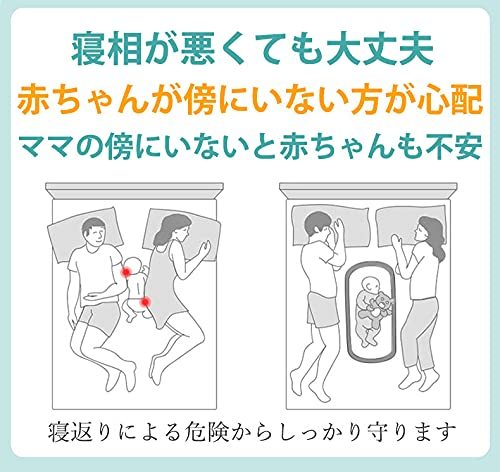 DEWEL ベビーベッド 折り畳み 蚊帳付き ベッドインベッド 添い寝ベッド 出産祝い 収納便利 長さ77CM やわらかい マットレス付き ベビー連れの旅行＆外出などに（ 0ー10ヶ月の赤ちゃんに対応）