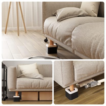 DEWEL 洗濯機かさ上げ台 高さ調節 洗濯機 冷蔵庫 ソファー こたつ用置き台 4個セット 防振防音ゴムマット 振動 異音吸収 滑り止め 床に傷防止