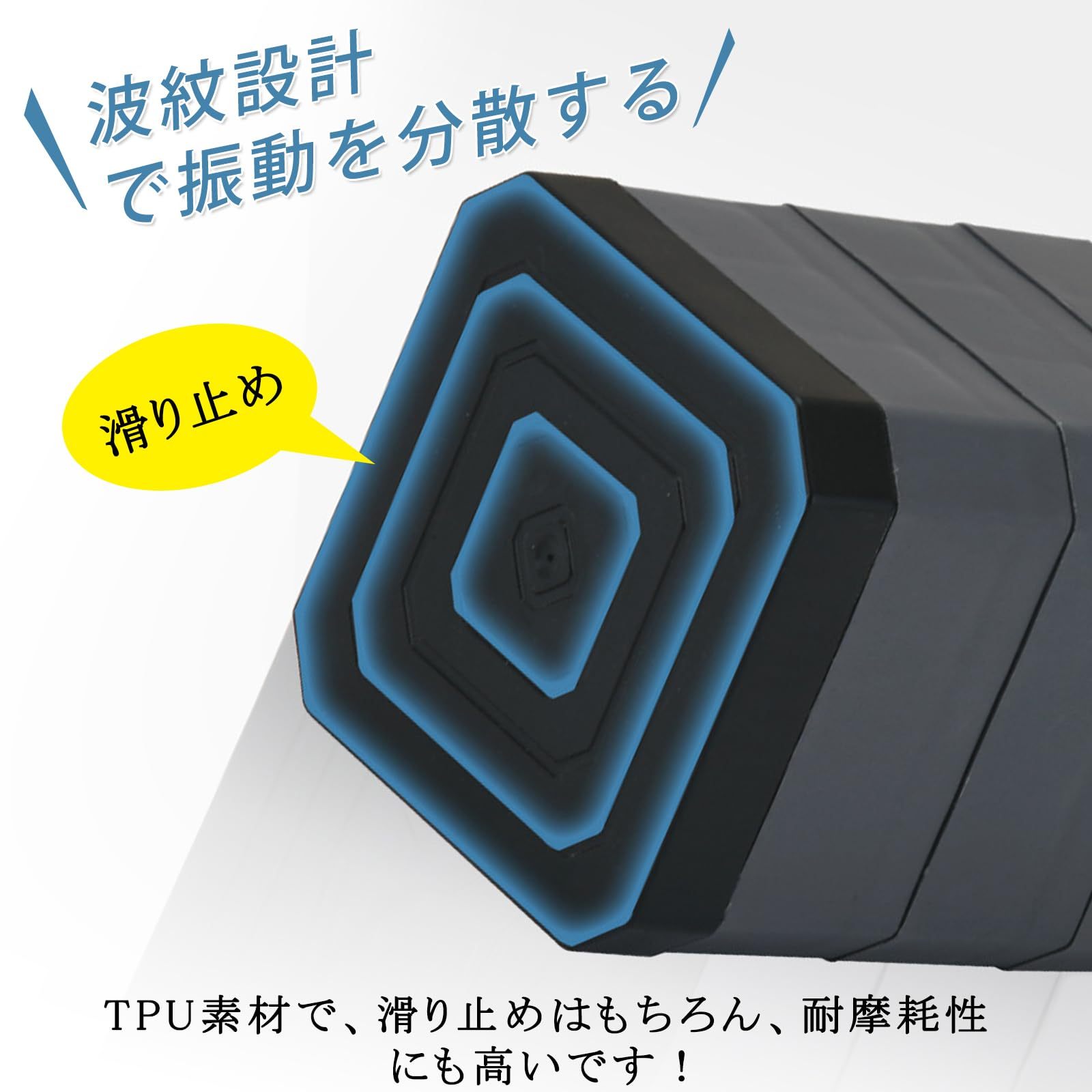 洗濯機 かさ上げ台 底上げ 防振ゴム 洗濯機置き台 防振ゴム 高さ調節 二層4個入り 耐荷重約500kg 防振 振動騒音吸収 滑り止め 水たまり防止 (ホワイト, 一層（H4cm）)
