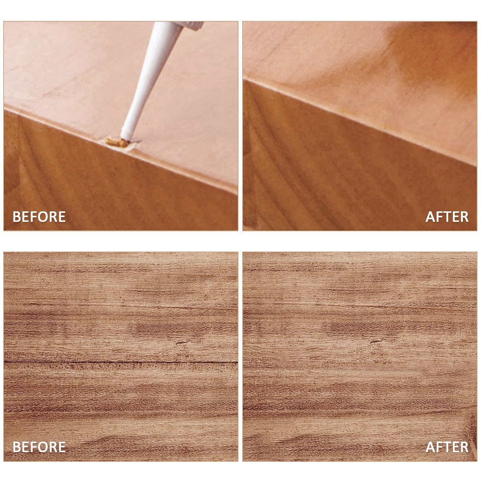 DEWEL 木製品キズ補修セット 12色補修ペン 12色補修クリーム 家具補修マーカー フローリング 床 ドア 家具補修 キズ隠し ネジ穴、ひび割れ、釘目、傷、焼灼、変色など補修 パレット/スクレーパー/ブラシ付き 24本セット