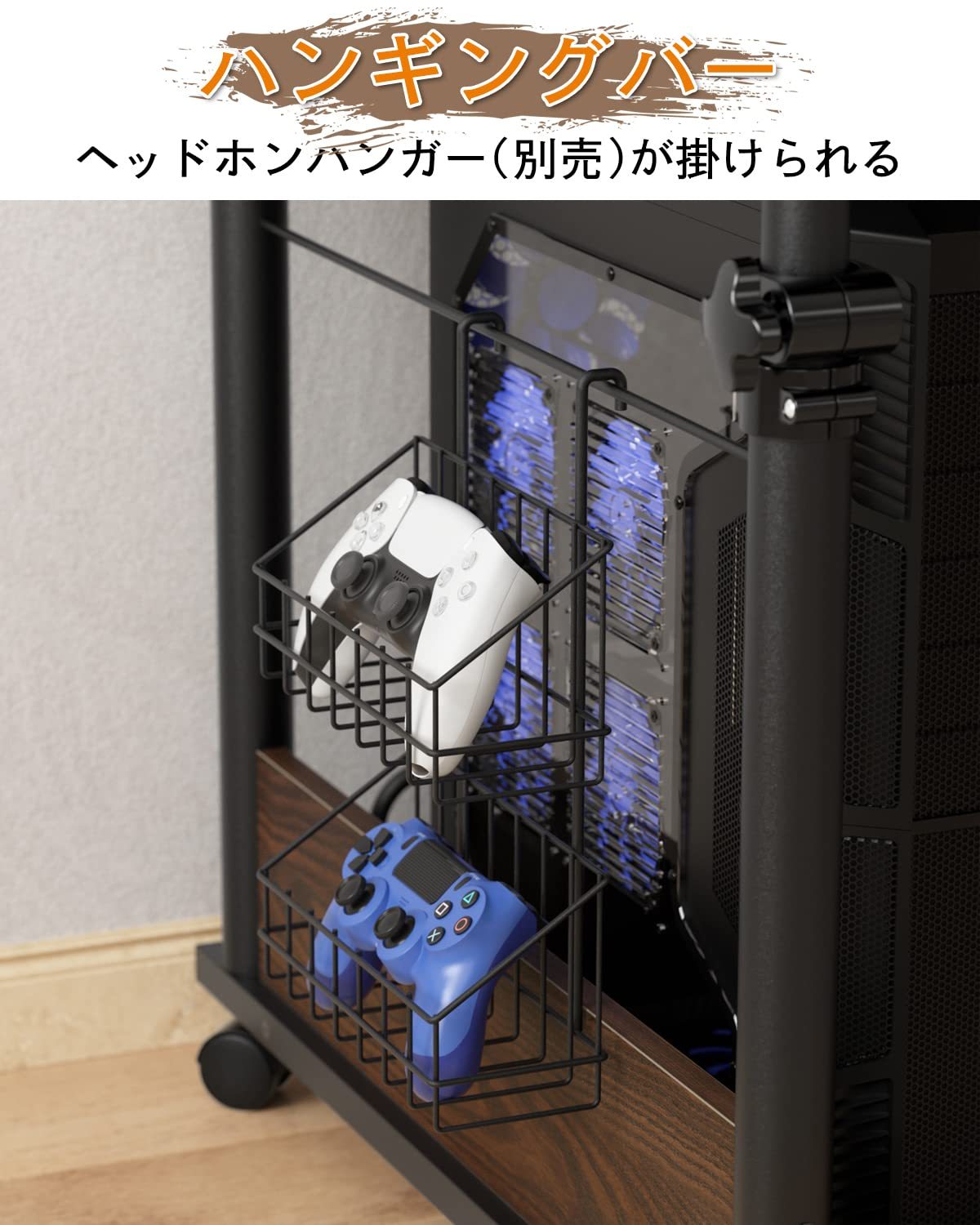 DEWEL プリンター台 プリンターワゴン 昇降式 高さ調節 幅67cm*奥行き36cm*高さ60~84cm キャスター付き CPUワゴン サイドデスク パソコンワゴン PCワゴン サイドワゴン オフィス収納 木製 収納棚 ラックワゴン