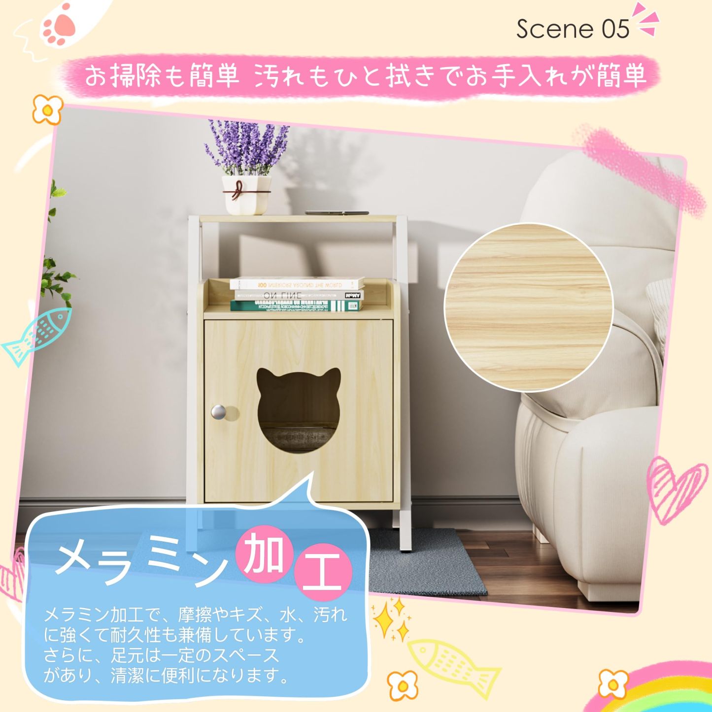 DEWEL サイドテーブル ナイトテーブル サイドワゴン ベッドサイドテーブル 収納 多用途 ベッド周り収納 玄関収納 ベッド横 おしゃれ 組立簡単 リビング ベッドルーム 木製 一人暮らし 木目調 高さ60×幅42.5×奥行30cm