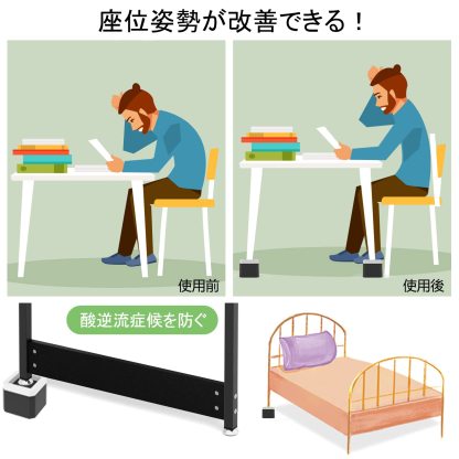 DEWEL 洗濯機かさ上げ台 高さ調節 洗濯機 冷蔵庫 ソファー こたつ用置き台 4個セット 防振防音ゴムマット 振動 異音吸収 滑り止め 床に傷防止