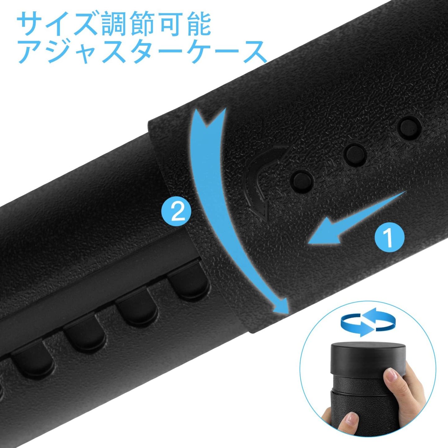 アジャスターケース 丸筒 図面・紙面 サイズモデルの組み合わせセット2個セット ポスターケース 防滴 防雨 収納 持ち運び サイズ調節可能 蓋＆ショルダーストラップ付き 丸筒型デザインケース