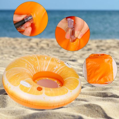 浮き輪 フロート 水上ハンモック 水上ソファー 取っ手付き 浮き輪ベッド 大人用 107*110cm 背もたれ付き 底面メッシュ素材 浮き輪 持ち手 水遊び 海水浴 海 夏 プール オシャレ 強い浮力 折りたたみ ビーチ プールパーティー 夏 旅行