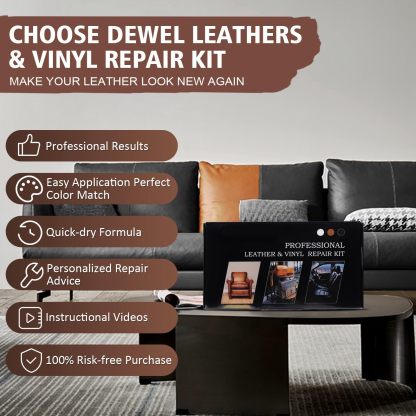 DEWEL 革 補修 レザーケアキット レザー 補修 革 補修クリーム レザーリペア 革色落ち補修 レザー補修クリーム 革 色 補修 革製品 キズ補修 皮革用補修 ソファ 革シート 財布 革ハンドル ベルト 革バッグなど補修 5色入り
