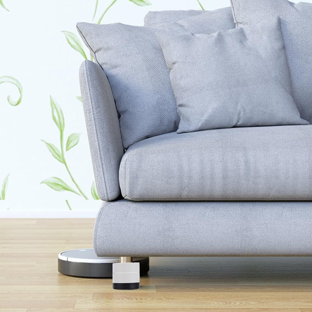 洗濯用防振ゴム DEWEL かさ上げ台 9cm 高さ調整 12点セット ホワイト 継ぎ足し 底上げ 置き台 冷蔵庫 ソファー テーブル こたつ ベッドの高さあげ 水たまり防止 安定性 耐久性