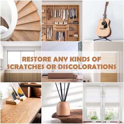 DEWEL 木製品キズ補修セット フローリング補修 家具補修 8色補修棒 12色補修クリーム ウッドパテ フローリング 床 ドア補修 キズ隠し ネジ穴、ひび割れ、釘目、傷、焼灼、変色など補修 サンドペーパー/スクレーパー/ブラシ/芯削り器付き