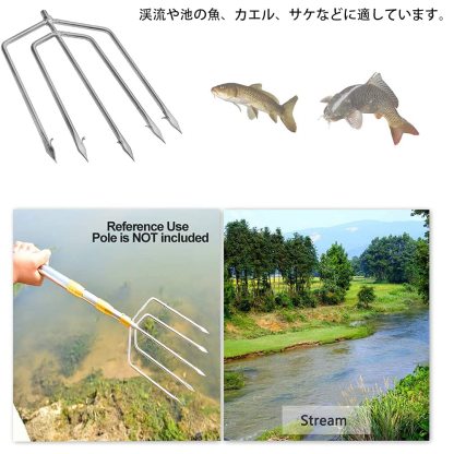 銛 5又7又 魚突き フォーク 銛先 手銛 軽量 防サビ フォーク お釣り フィッシング スピア ヤス ダイビング モリ 素潜り 水中/海水/川適用