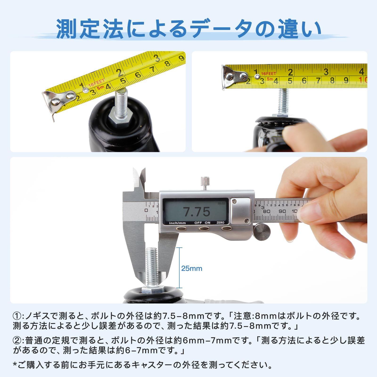 DEWEL キャスター Ｍ8 車輪 2インチ ネジ式キャスター 自在式キャスター ブレーキ付き 360°回転 静音 50mm 耐荷重240KG 交換用 ゴムキャスター 取替えキャスター ネジ込み式 4個セット DIY 家具交換キット