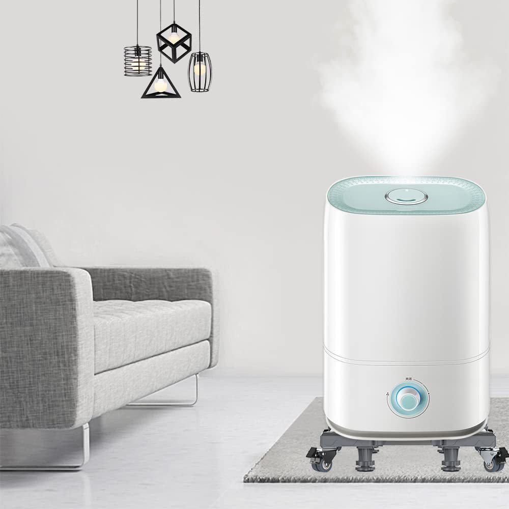 DEWEL キャスター付き 置き台 8輪4足式 昇降可能 奥行/幅:39～64cm 耐荷重:500kg ジャッキ付き 360度回転 冷蔵庫 台 異音振動軽減 移動ラクラク ネジ作業弊社お任せ