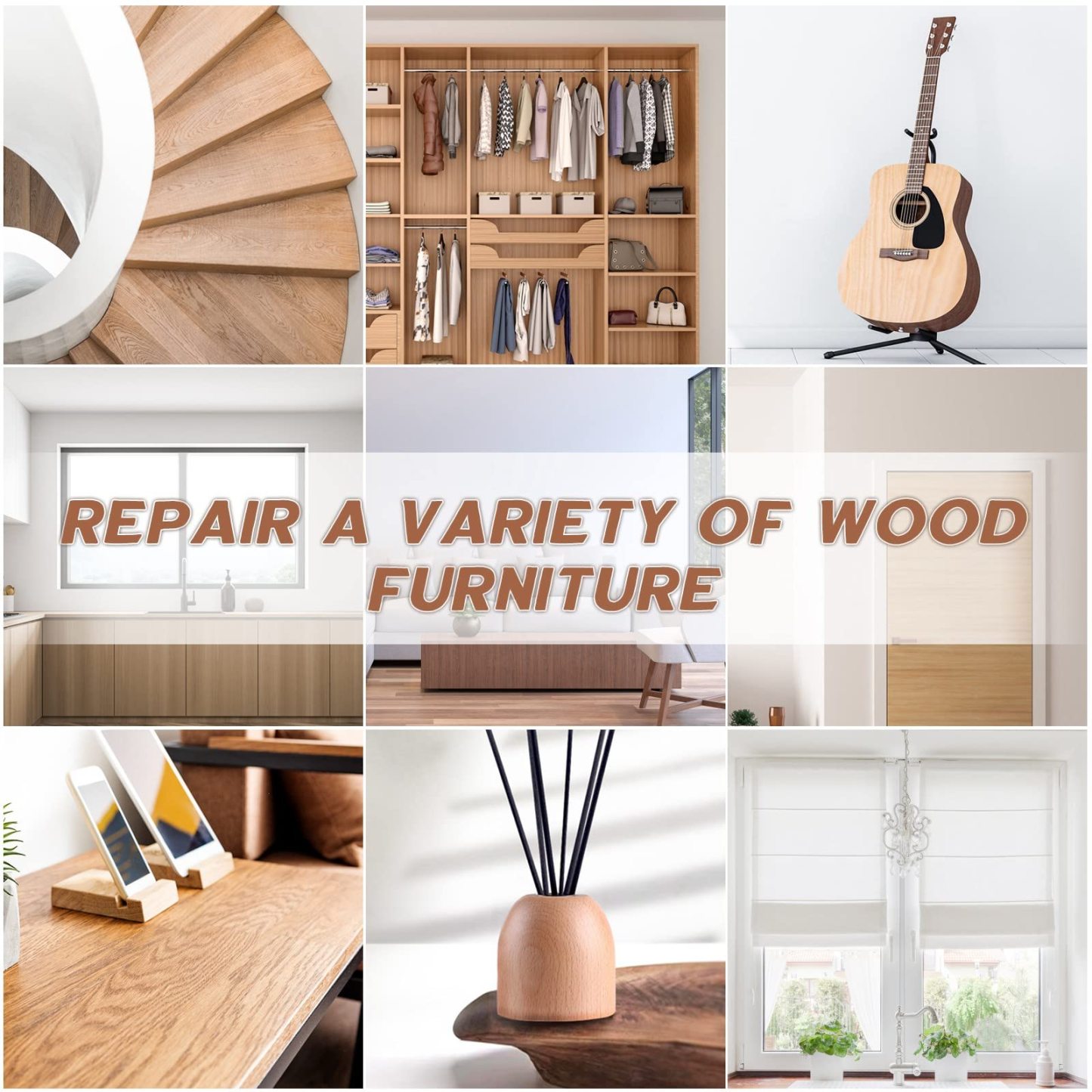 DEWEL 木製品キズ補修セット フローリング補修 家具補修 12色補修ペン フローリング 床 ドア キズ隠し ネジ穴、ひび割れ、釘目、傷、焼灼、変色など補修 木製家具補修