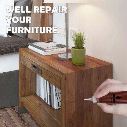 DEWEL 木製品キズ補修セット 12色補修ペン 12色補修クリーム 家具補修マーカー フローリング 床 ドア 家具補修 キズ隠し ネジ穴、ひび割れ、釘目、傷、焼灼、変色など補修 パレット/スクレーパー/ブラシ付き 24本セット