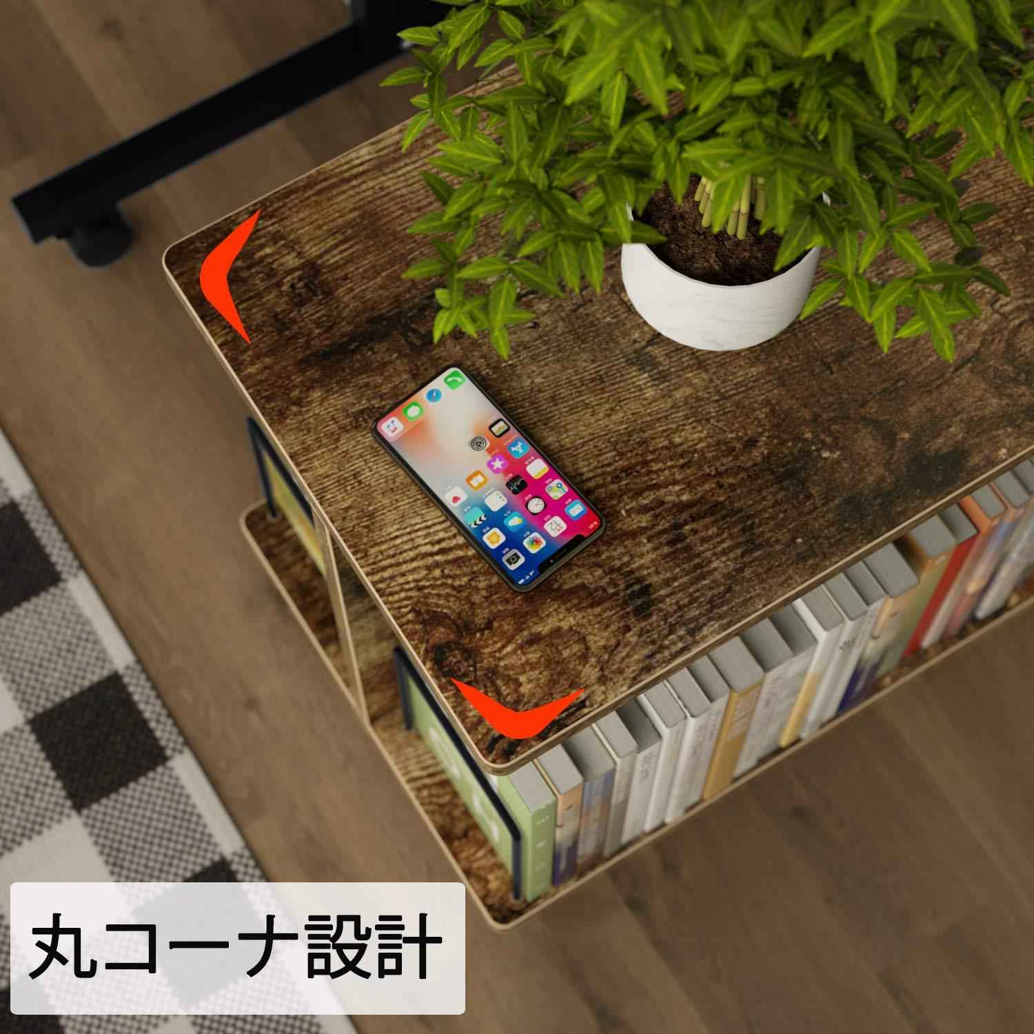 ファイルワゴン 2段 キャスター付き 天板付き デスクサイドワゴン 4本仕切付き 耐荷重25kg ロータイプ キャスター付きラック DEWEL 書類ラック オープンタイプ サイドテーブル 机下ワゴン パソコンラック pcラック オフィスワゴン 収納ラック 多機能 実用性 移動可能 コンパクト収納 組み立て簡単 cdラック dvdラック 本 収納 幅45×奥行き30×高さ38cm