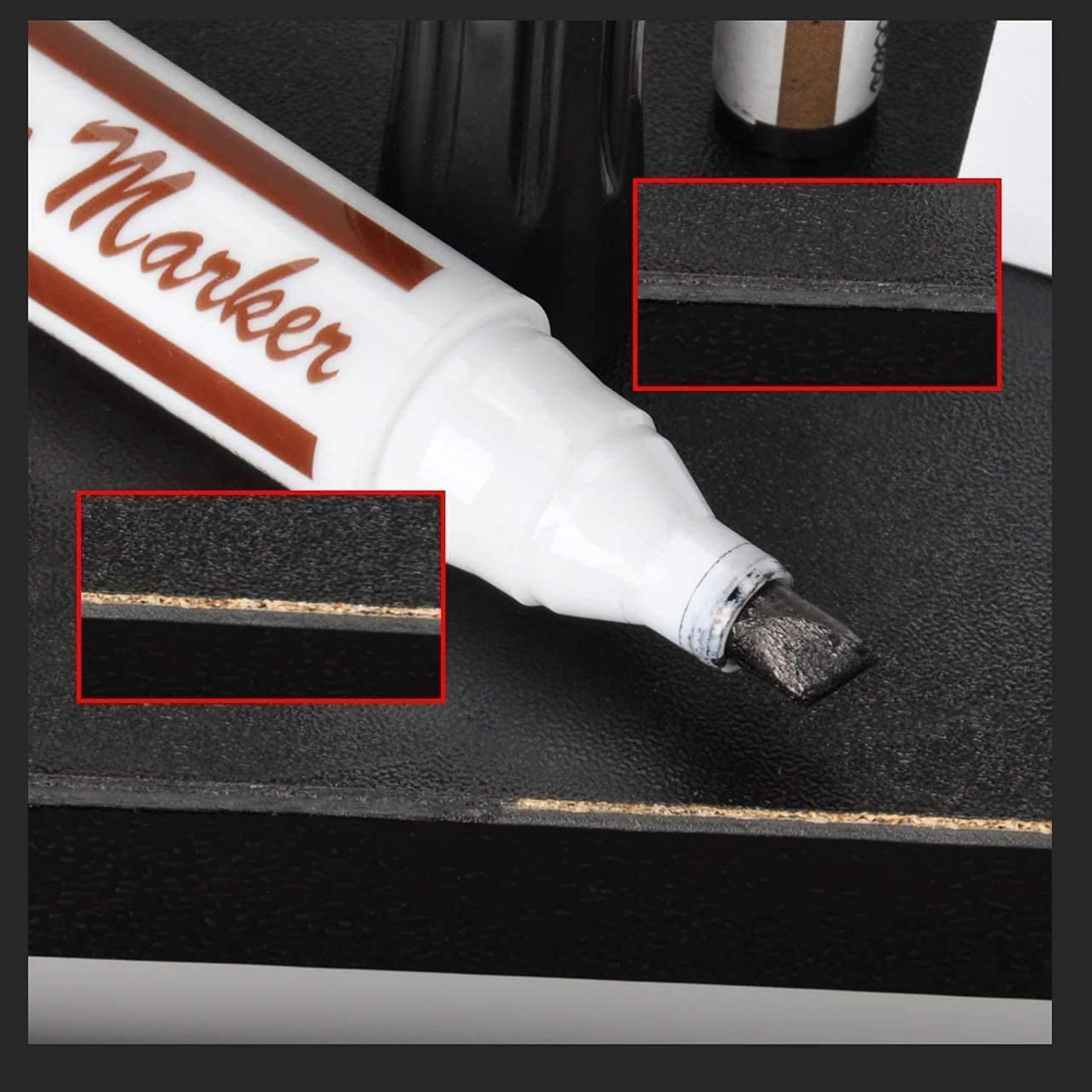 DEWEL フローリング補修 床/ドア補修 傷 穴 塗装剥がれ補修 キズ消し キズ隠し 木製家具補修セット 家具補修マーカー 補修ペン 補修棒 8色入り 16本セット 芯削り器付き