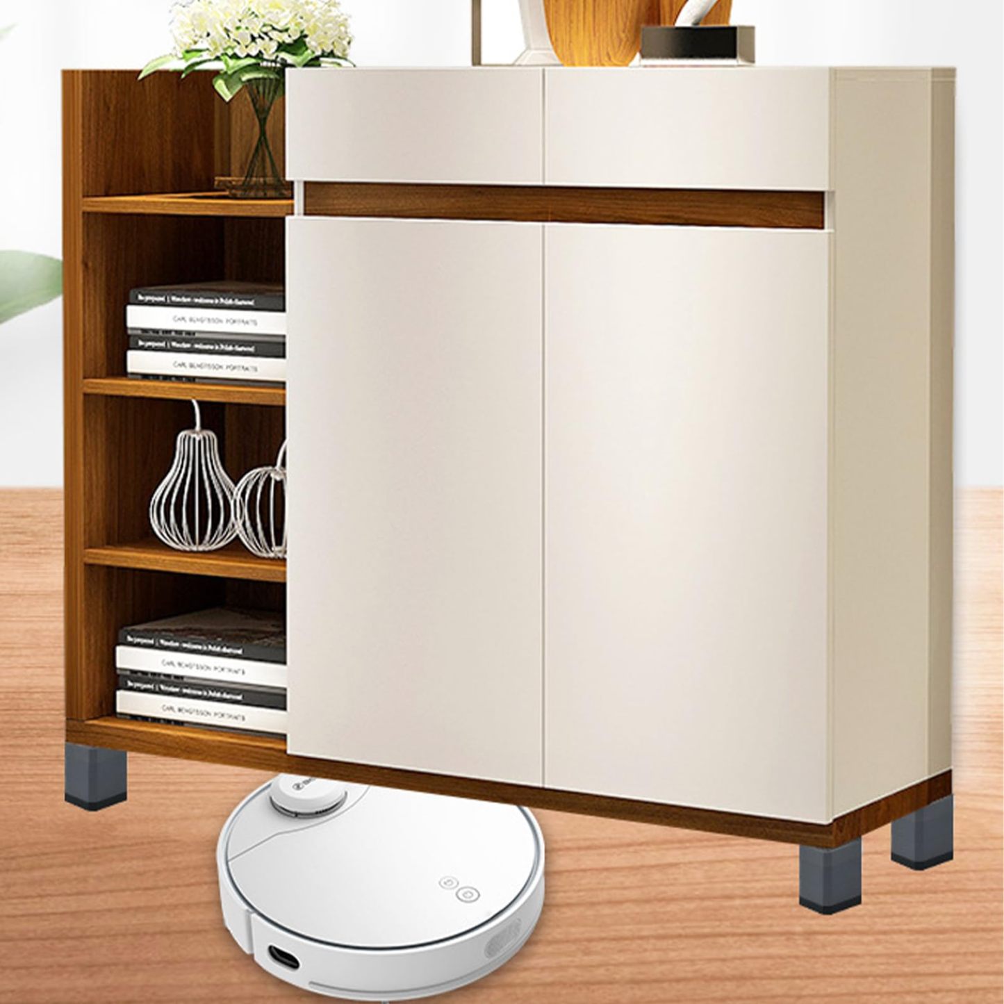 洗濯機 かさ上げ台 高さ調節 底上げ 防振ゴム 洗濯機置き台 防振ゴム 二層4個入り 耐荷重約500kg 防振 振動騒音吸収 滑り止め 水たまり防止 グレー 二層（H7.3cm）