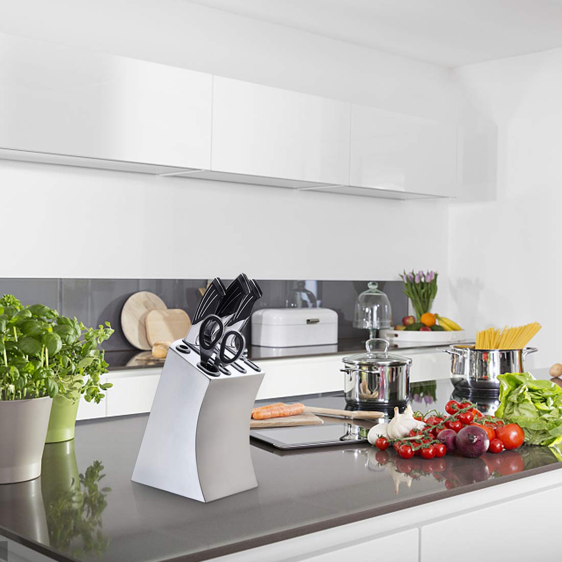 包丁立て 包丁スタンド ステンレス ナイフスタンド ナイフラック 出刃包丁対応 ケース ホルダー キッチン ストレージ 収納 多種対応 抗菌 台所用品