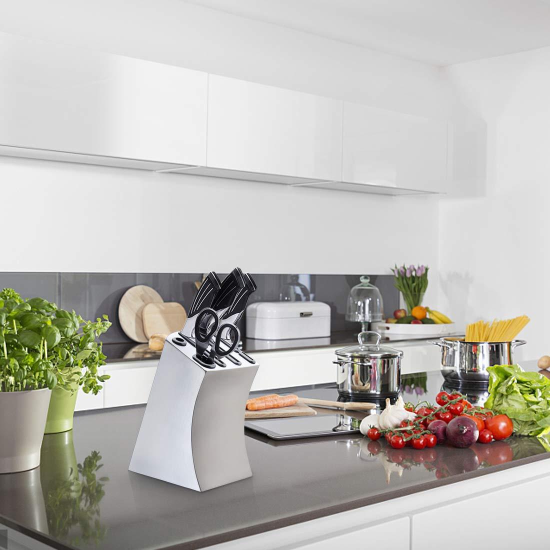 包丁立て 包丁スタンド ステンレス ナイフスタンド ナイフラック 出刃包丁対応 ケース ホルダー キッチン ストレージ 収納 多種対応 抗菌 台所用品