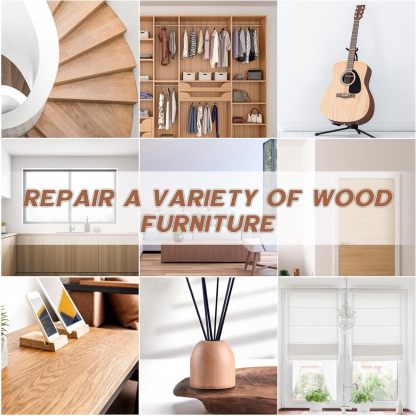 DEWEL 木製品キズ補修セット フローリング補修 家具補修 18色補修ペン フローリング 床 ドア キズ隠し ネジ穴、ひび割れ、釘目、傷、焼灼、変色など補修 ウッドワックス付き 木製家具補修