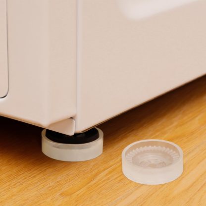 DEWEL 滑り止めシート ソファ 滑り止め 4個入り シリコンマット ズレ防止 防震 強力 透明 防音 床の保護 丸型 (MとL)