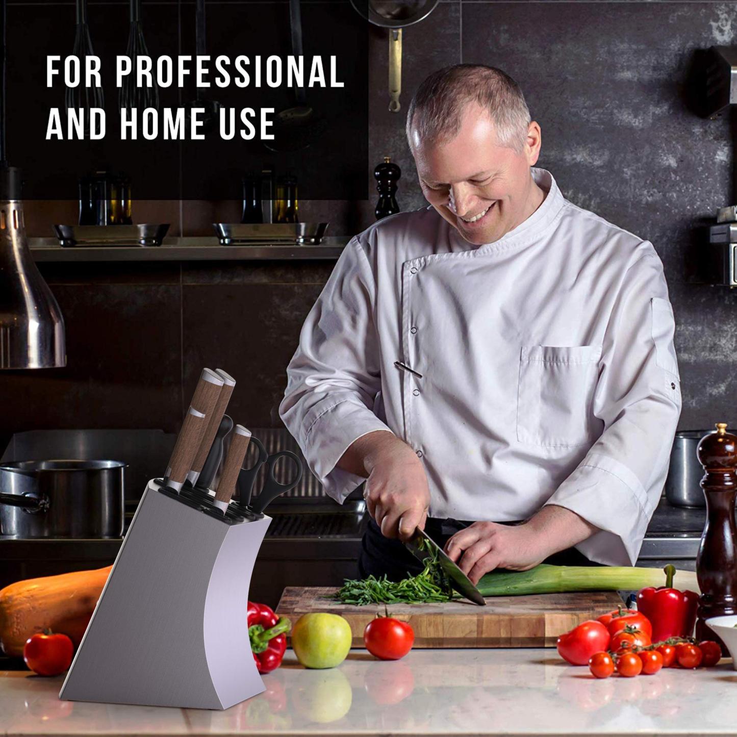 包丁立て 包丁スタンド ステンレス ナイフスタンド ナイフラック 出刃包丁対応 ケース ホルダー キッチン ストレージ 収納 多種対応 抗菌 台所用品