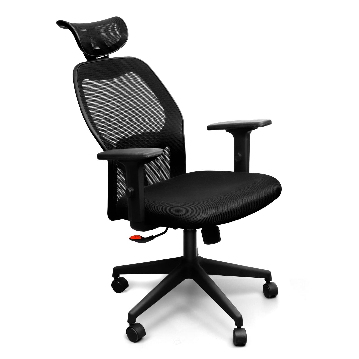 DEWEL オフィスチェア 椅子 テレワーク パソコンチェア 人間工学椅子 デスクチェア 疲れない 勉強 学習 ランバーサポート付き 無段階昇降 360度回転 腰に良い おしゃれ 黒 事務用