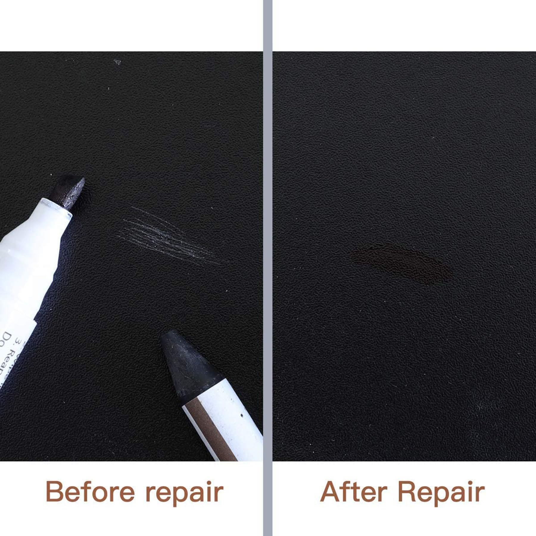 DEWEL フローリング補修 床/ドア補修 傷 穴 塗装剥がれ補修 キズ消し キズ隠し 木製家具補修セット 家具補修マーカー 補修ペン 補修棒 8色入り 16本セット 芯削り器付き