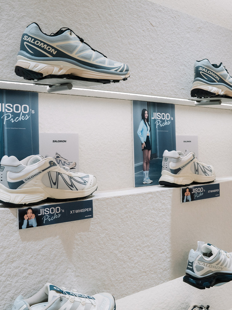 XT-Icon Campaign imagery and XT-WHISPER footwear display