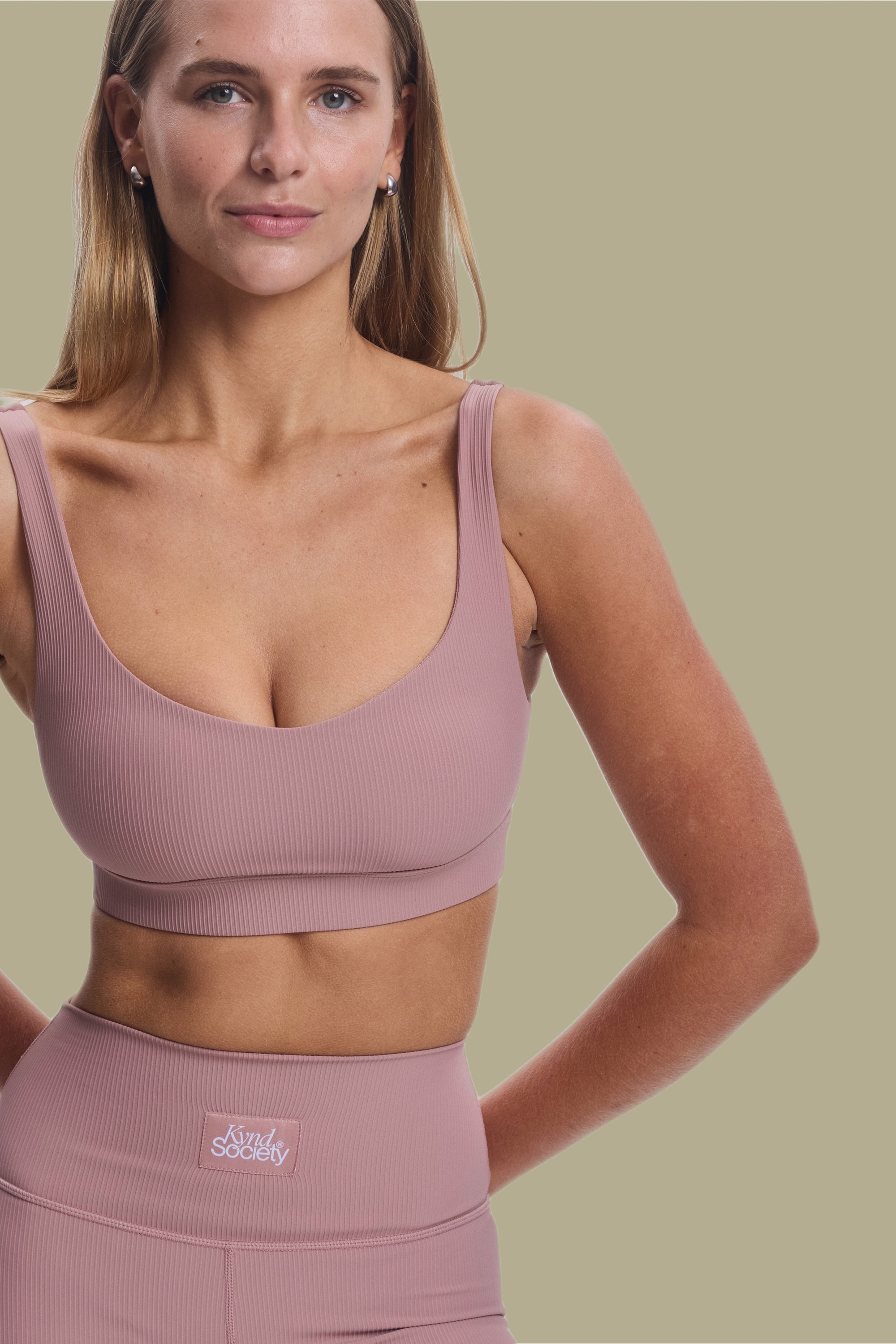 Kynd Society Ribbed Crop Sports Bra